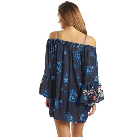 NEW JOHNNY WAS annia off the shoulder cover up in multi - Picture 3 of 3